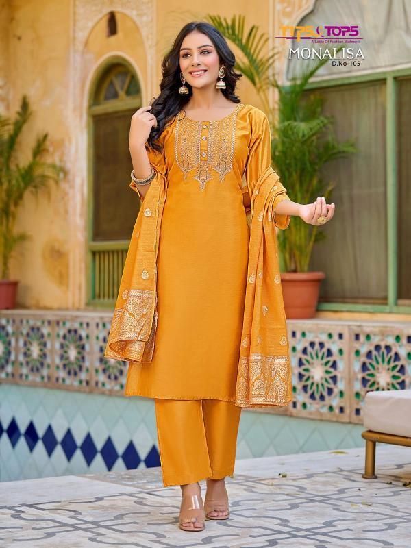 Tips And Tops Monalisa Fancy Kurti With Bottom Dupatta Collection